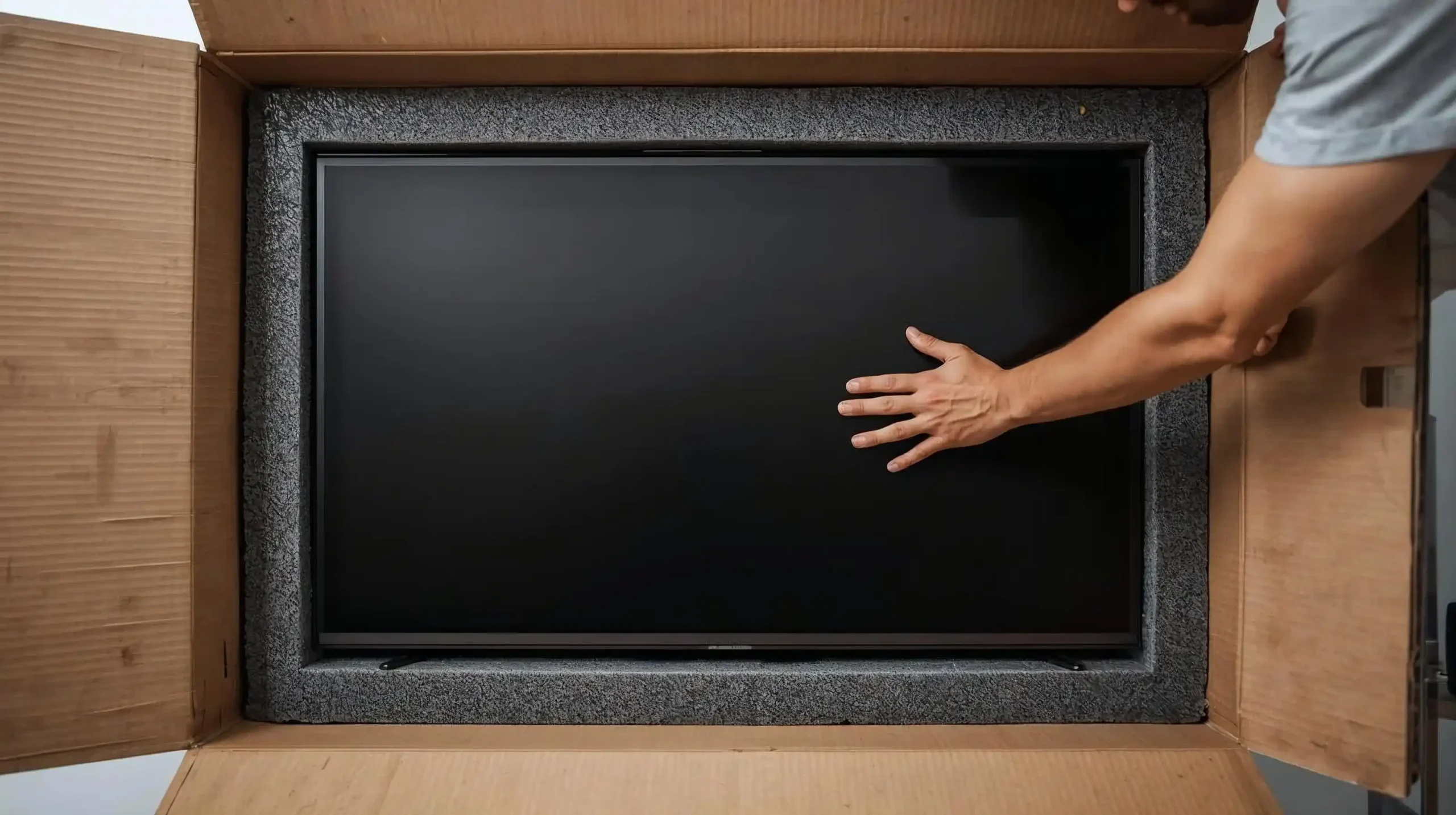 Embalaje profesional para mudanzas - televisor